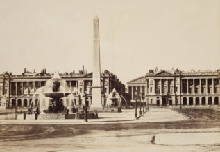 Place de la Concorde, Paris, between 1860 and 1870. Creator: Edouard Baldus.