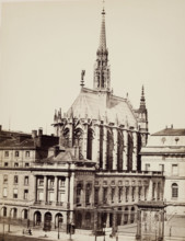 Sainte-Chapelle, Paris, between 1860 and 1870. Creator: Edouard Baldus.