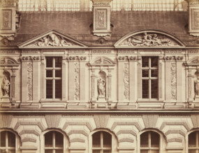 The Louvre, Cour Visconti, between 1853 and 1875. Creator: Edouard Baldus.