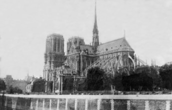Paris - Eglise Notre-Dame L'Abside, 1847. Creator: Unknown.