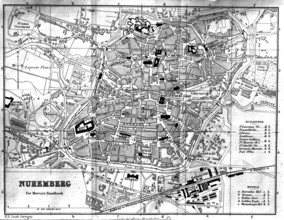 City Map - Nuremberg, 1900. Creator: Unknown.