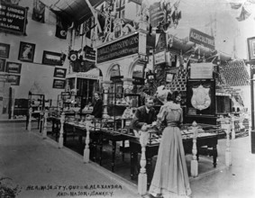 Queen Alexandra and Major Sankey at Franco-British Exhibition, London, 1908. Creator: Unknown.