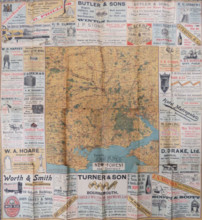 Tourist Map of the New Forest and District, c1900. Creator: Unknown.