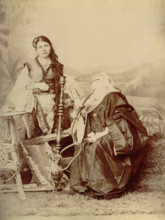 Photos of women of Point Said - Egypt, 1880. Creator: Hippolyte Arnoux.