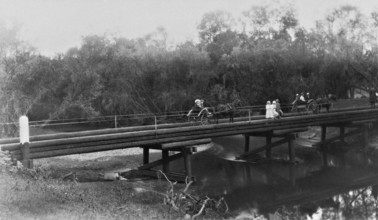 Marson's Crossing, Brisbane River, 1925. Creator: Jack Bain.