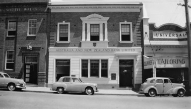 ANZ Bank, Formerly - Bank of Australasia, 102 Mary Street, Gympie, Queensland, 1955. Creator: Jack Bain.
