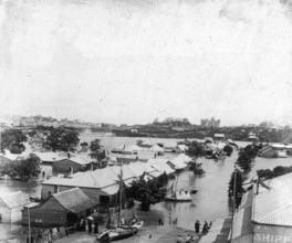 Main Street, Kangaroo Point, Brisbane (Queensland), 1893 Flood. Creator: James Clark.