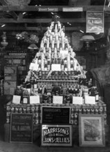Harrison's jams and jellies display...National Agricultural & Industrial Association of...1903. Creator: Robert Augustus Henry L'Estrange.