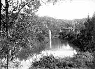 Unknown railway bridge, c1900s. Creator: Robert Augustus Henry L'Estrange.