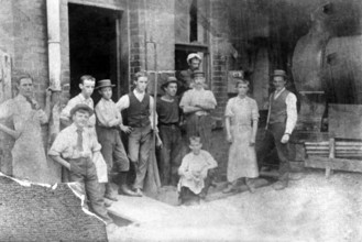 Possibly boiler house of early electricity generating power station..., 1905. Creator: Robert Augustus Henry L'Estrange.