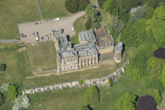 Lambton Castle, a 19th century castellated country house..., County Durham, 2025. Creator: Robyn Andrews.