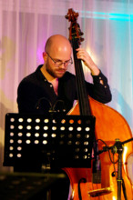 Philip Lewin, Joan Fort Trio plus Vincent Herring, Watermill Jazz Club, Dorking, Surrey, 20 May 2025 Creator: Brian O'Connor.