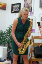 Jo Fooks, Jo Harrop and Friends, Clocktower Cafe Jazz Club, Croyden, London, 29 May 2025. Creator: Brian O'Connor.