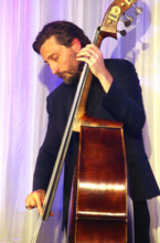 Ferg Ireland, Georgia Cecile Quartet, Watermill Jazz Club, Dorking, Surrey, 7 October 2025. Creator: Brian O'Connor.