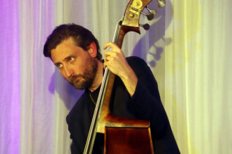 Ferg Ireland, Georgia Cecile Quartet, Watermill Jazz Club, Dorking, Surrey, 7 October 2025. Creator: Brian O'Connor.