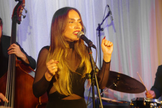 Georgia Cecile, Georgia Cecile Quartet, Watermill Jazz Club, Dorking, Surrey, 7 October 2025. Creator: Brian O'Connor.