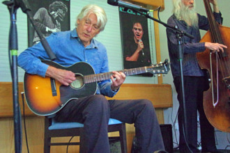 Nils Solberg, Mike Piggott’s Hot Club Trio, The Hawth, Crawley, West Sussex, 20 July 2025. Creator: Brian O'Connor.