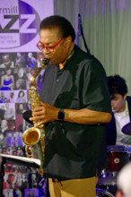 Vincent Herring, Joan Fort Trio plus Vincent Herring, Watermill Jazz Club, Dorking, Surrey, May 2025 Creator: Brian O'Connor.