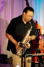 Vincent Herring, Joan Fort Trio plus Vincent Herring, Watermill Jazz Club, Dorking, Surrey, May 2025 Creator: Brian O'Connor.