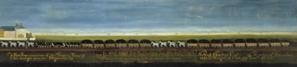 A Plain Representation of the Teams and Trams of Coal, brought down to Pillgwenlly..., 1821. Creator: John Thomas.