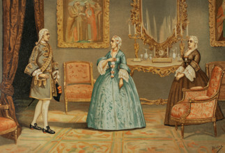 Prison of the princess des Ursins, 1891.  Creator: Bielsa.