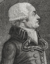 Charles François Dumouriez (1739-1823), French general who took part in the French…, 1876. Creator: Adolphe François Pannemaker.