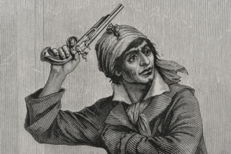 Jean-Paul Marat (1743-1793), French politician, Jacobin leader, 1876.  Creator: Adolphe François Pannemaker.