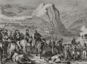 French Revolutionary Wars: Italian campaign - Battle of Rivoli (14 January 1797), 1879. Creator: Launay-Marchand.