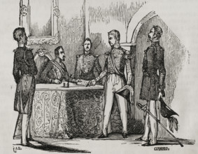 First Carlist War (1833-1840): The Lord Eliot Convention, 1845.  Creator: Chamorro.