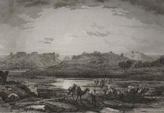 Ashkelon, 1840. Creator: Charles Nicolas Ransonnette.
