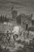 First Carlist War (1833-1840): Taking of Morella, 1879.  Creator: Jose Gomez.