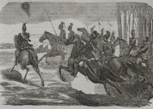 Franco-Prussian War (1870-1871): Siege of Paris, 1871.  Creator: Tomas Padro Pedret.