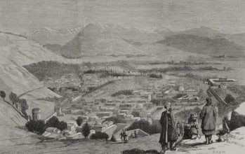 View of the city from the Citadel, Kabul, Afghanistan, 1878.  Creator: Andrés Ovejero.