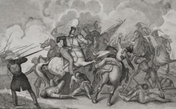 First Carlist War (1833-1840): Battle of Villarrobledo (20 September 1836), 1845. Creators: Antonio Gómez y Cros, Jose Gomez.