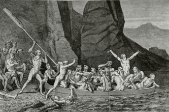 The Divine Comedy (1307-1321): Inferno (Hell), 1888.  Creators: Jean Edouard Dargent, E Thomas.