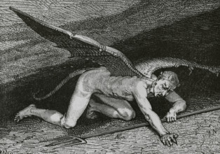 The Divine Comedy (1307-1321): Inferno (Hell), 1888.  Creator: Jean Edouard Dargent.