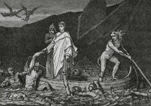 The Divine Comedy (1307-1321): Inferno (Hell), 1888.  Creator: Jean Edouard Dargent.