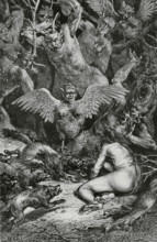 The Divine Comedy (1307-1321): Inferno (Hell), 1888.  Creators: Jean Edouard Dargent, Edouard Berveiller.