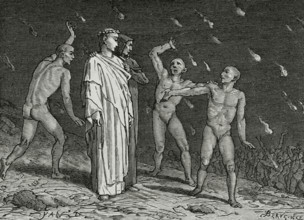 The Divine Comedy (1307-1321): Inferno (Hell), 1888.  Creators: Jean Edouard Dargent, Edouard Berveiller.