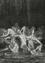 The Divine Comedy (1307-1321): Inferno (Hell), 1888.  Creators: Jean Edouard Dargent, E Thomas.