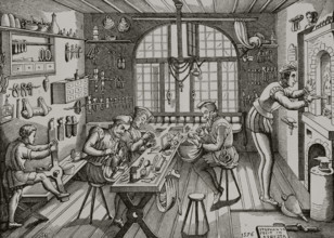 Etienne Delaune, Goldsmith's Workshop, 1877.  Creator: Etienne Delaune.