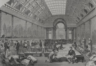 Franco-Prussian War (1870-1871): Central post office, installed in the Gallery of Battles of... 1871 Creators: Fernando Miranda, Manuel Ricord.