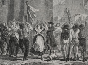 French Revolution: September Massacres (2 to 6 September 1792) 1876.  Creators: Hippolyte de la Charlerie, Theodore Meyer-Heine.