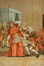 Quarrel between Cardinal Alberoni and the Mayordomo mayor of the King..., 1891.  Creator: Juan Alaminos.