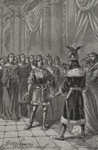 Conferences held in Vitoria in 1476 (1890).  Creator: Joan Serra y Pausas.