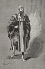 Ibn Tumart (Abu Abd Allah Amghar Ibn Tumart (c1080-1130), Berber Muslim leader, 1890.  Creator: Joan Serra y Pausas.