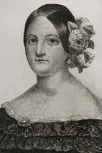 María Cristina de Borbón Dos Sicilias, (1806-1878), Queen consort of Spain by her marriage..., 1842. Creator: Jose Gomez.