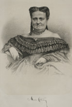 María Cristina de Borbón of the Two Sicilies (1806-1878), Queen of Spain, 1869. Creator: Jose Cuevas.