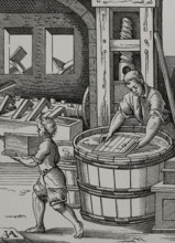 Paper manufacturer, 16th century (1877). Creator: Jost Ammon.