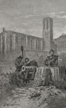 Catalan Civil War: Siege of Barcelona in 1472, (1890).  Creator: Joan Serra y Pausas.